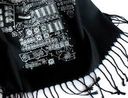 Scarf: Apollo Cockpit Pashmina Wht/Char
