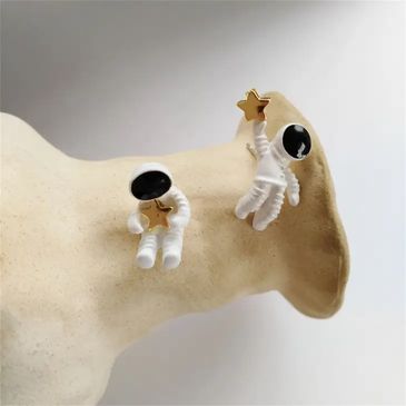 Astronaut Stud Earring