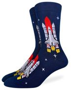 Good Luck Socks-Space Shuttle Mens 7-12
