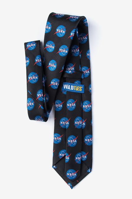 Ties: NASA Logo Black