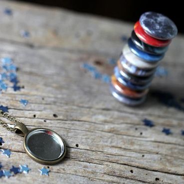Interchangable Solar System Necklace Silver