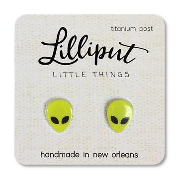 Lilliput Alien Earrings