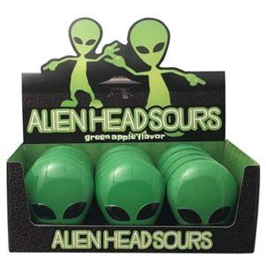 Alien Head Sour Candy