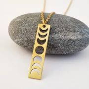 Jewelry: Moon Phase Necklace Gold