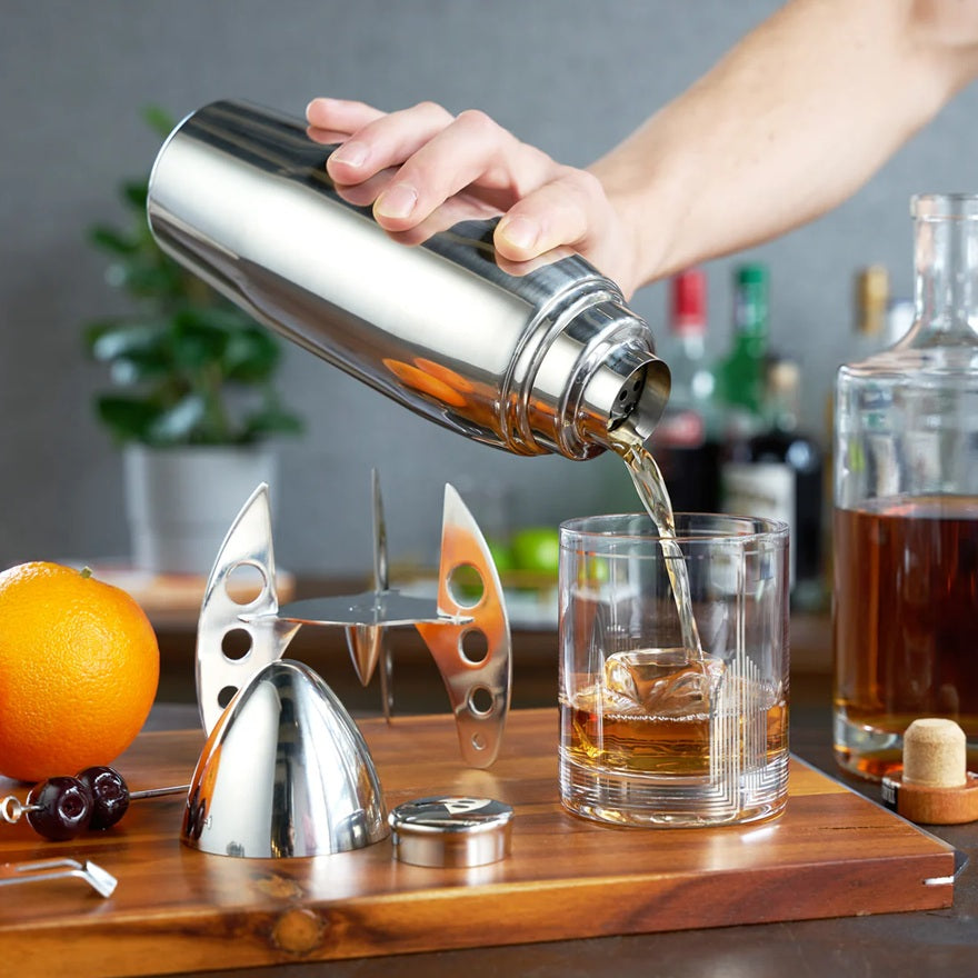 Retro Rocket Cocktail Shaker
