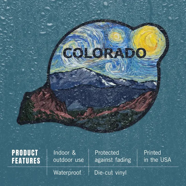 Sticker: Colorado Starry Night