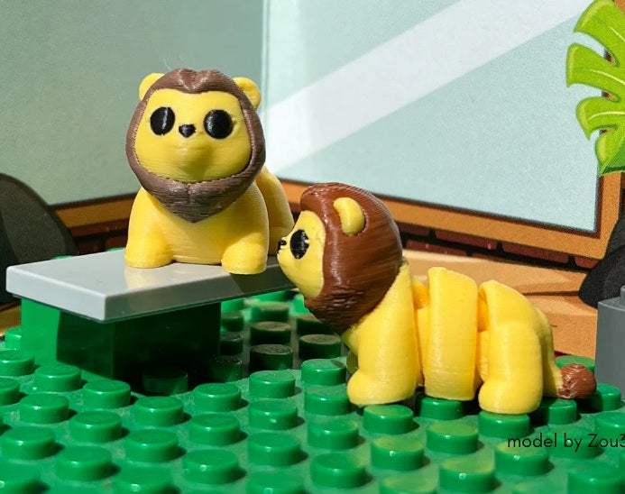 3-D Printed Lion