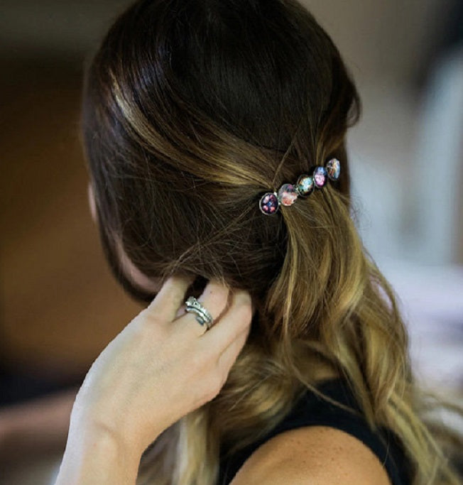 Jewelry: Hair Clip, Nebula Rainbow