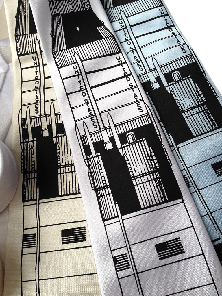 Saturn V Rocket Necktie