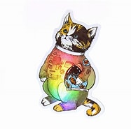 Sticker: Space Cat Holographic