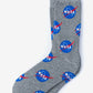 Socks: Unisex, NASA Meatball Logo Gray