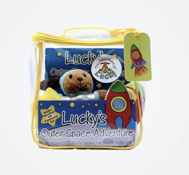 Lucky's Outerspace Adventure Book & Toy Set
