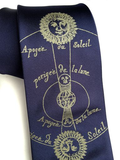 Solar and Lunar Eclipse Necktie