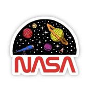 Sticker: NASA Telescope & Planets