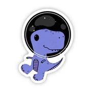 Sticker: Dinosaur Astronaut