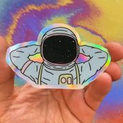 Sticker: Astronaut Holographic