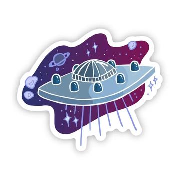 Sticker: Alien Space Ship