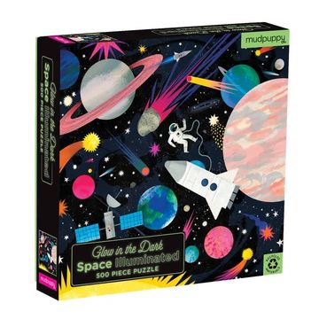 Space Illuminated 500 piece Glow in the Dark Puzzle
