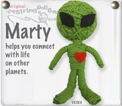 Keychain: Marty the Alien String Doll Gang