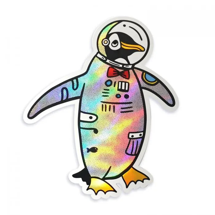 Stickers: Space Penguin Hologram