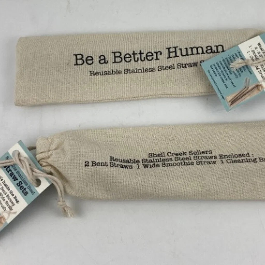 Be a Better Human Reusable Metal Straw