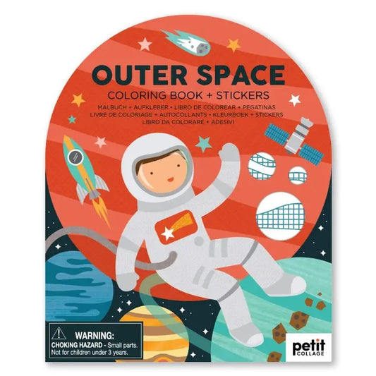 Outer Space Coloring Book & Stickers