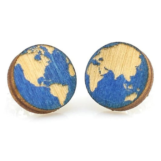 Jewelry: Earrings Globe Stud