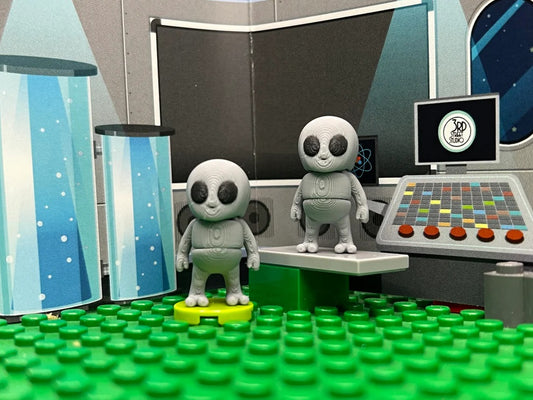 3-D Printed Grey Alien