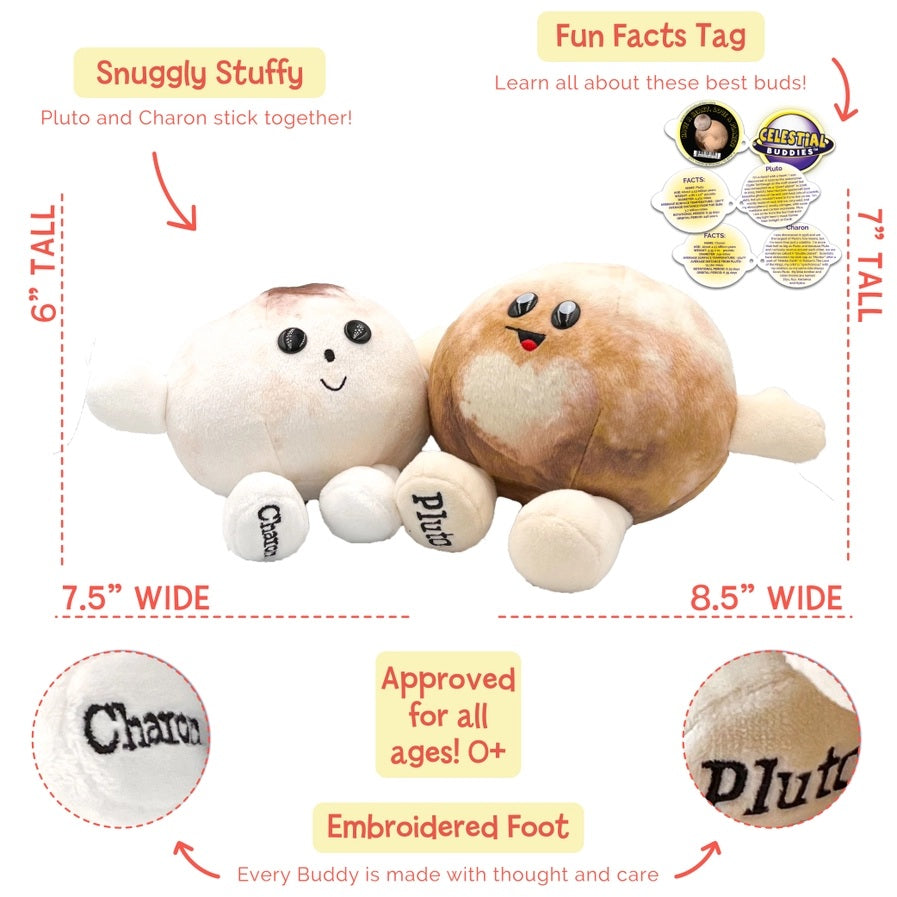 Celestial Buddies-plush Pluto/Charon
