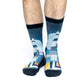 Socks: Saturn V Rocket Launch- Men's Size 8-13