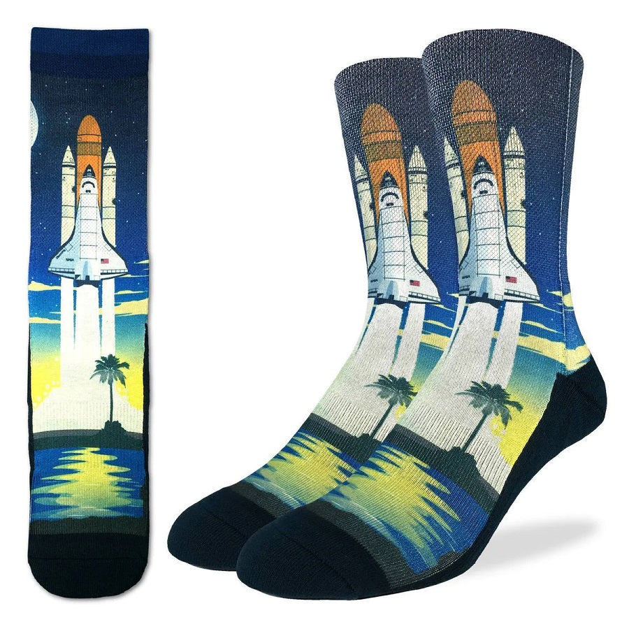 Socks: Space Shuttle Launch- Size 8-13