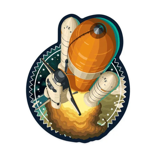 Sticker: Shuttle Entering Orbit