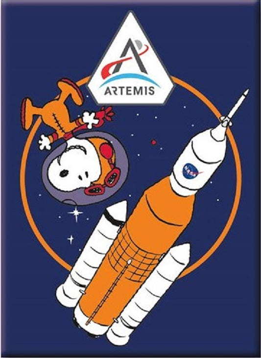 Magnet: Snoopy Artemis Rocket  941232