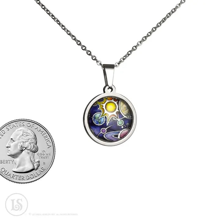 Necklace: SolSystm-Silver 19mm