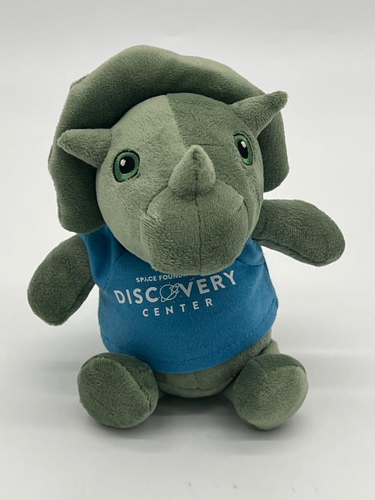 Tracy Triceratops in SFDC logo t-shirt