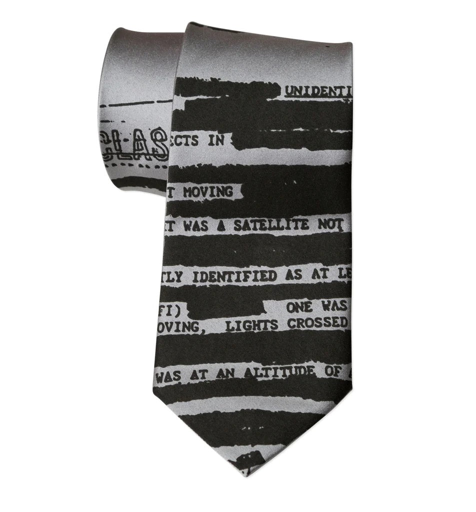 UFO Redacted Necktie