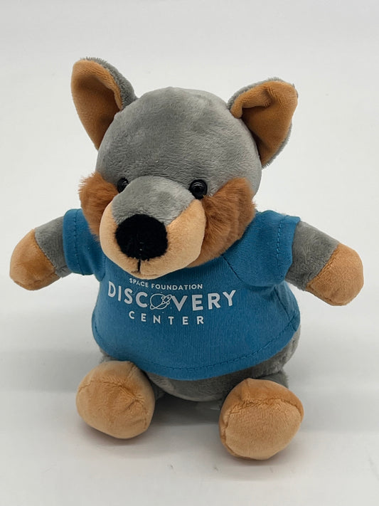Waya Wolf Plush 6" wearing SFDC logo t-shirt