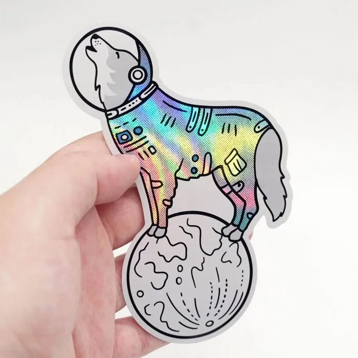 Stickers: Space Wolf Hologram
